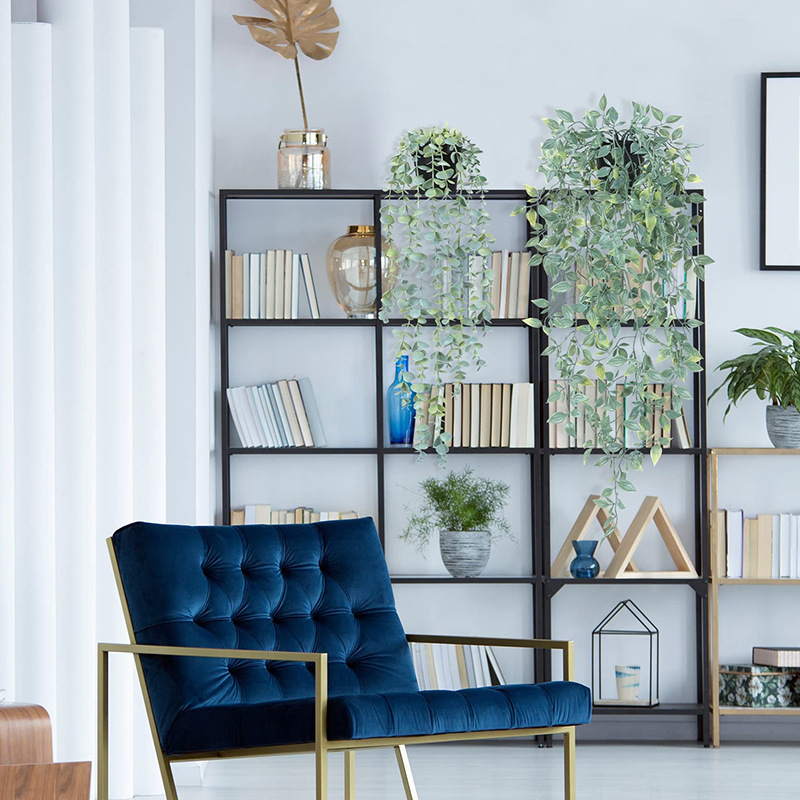 Лоза виноградная искусственная зеленые листья для декора