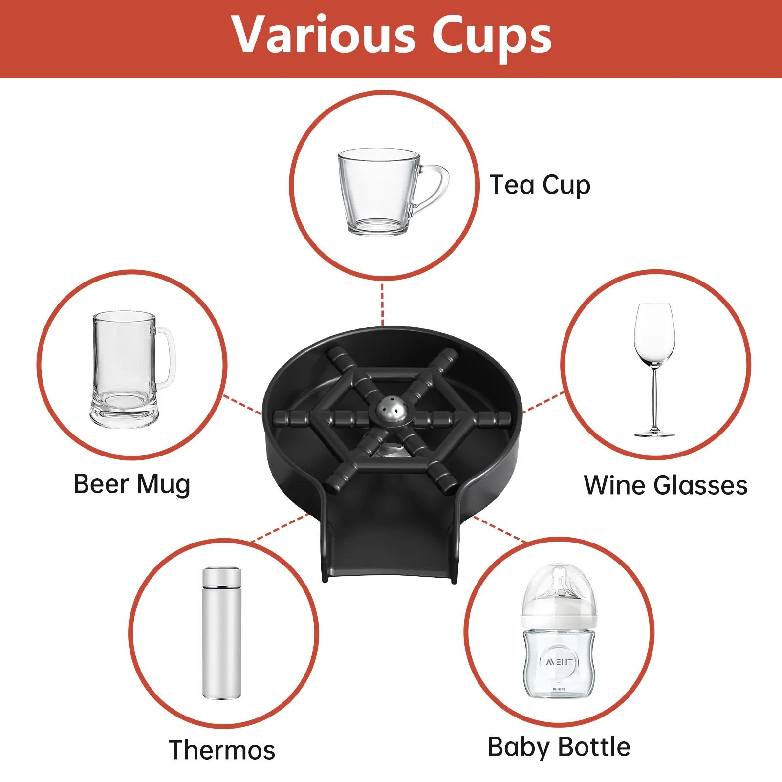 Factory Direct Sales Saving Water Automatic Advanced Kitchen Sink Cup Washer