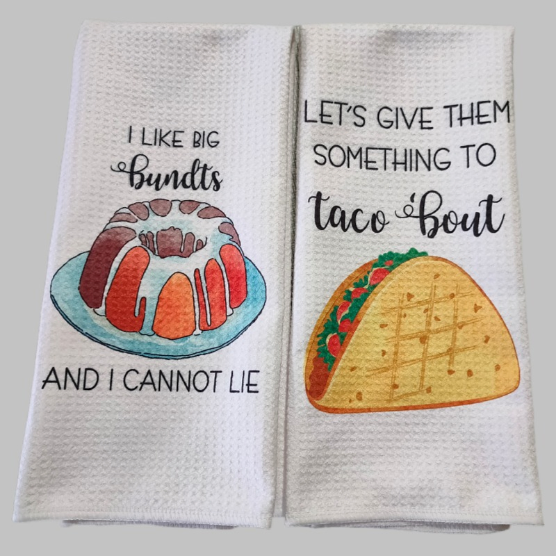 Sublimation Kitchen Towels Waffle Weave Tea Towel Sublimation Tea Towel Blank