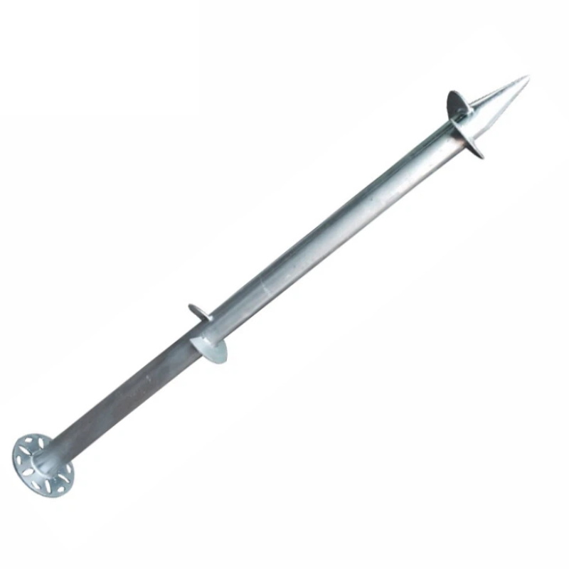 Винтовая грунтовая анкерная свая из оцинкованной стали