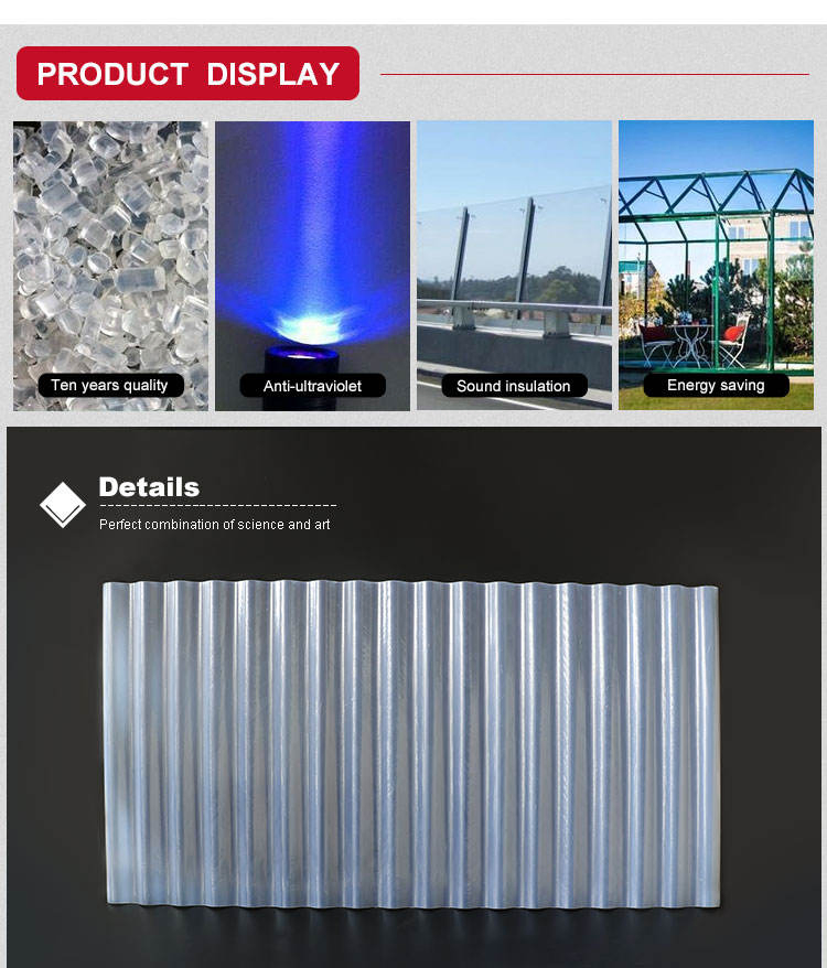 2-8 Layer Multiwall Structure PC Hollow Sheet FRP Daylighting Sheet Polyurethane Roof Tiles