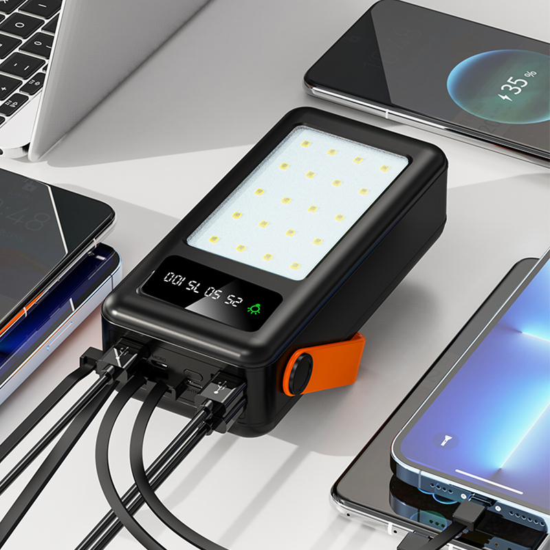 Портативная зарядная станция 50000 mAh с 4 USB и дисплеем
