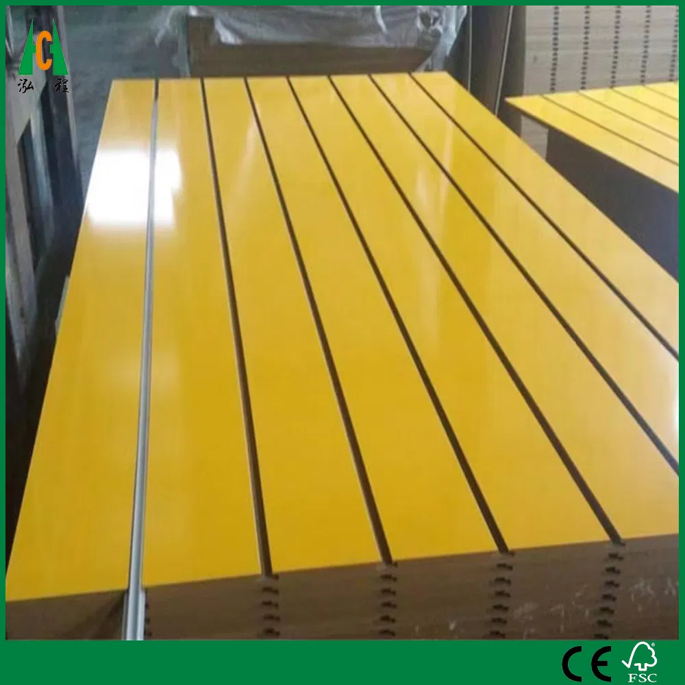 Slatwall Melamine Slotted MDF Board with Aluminum