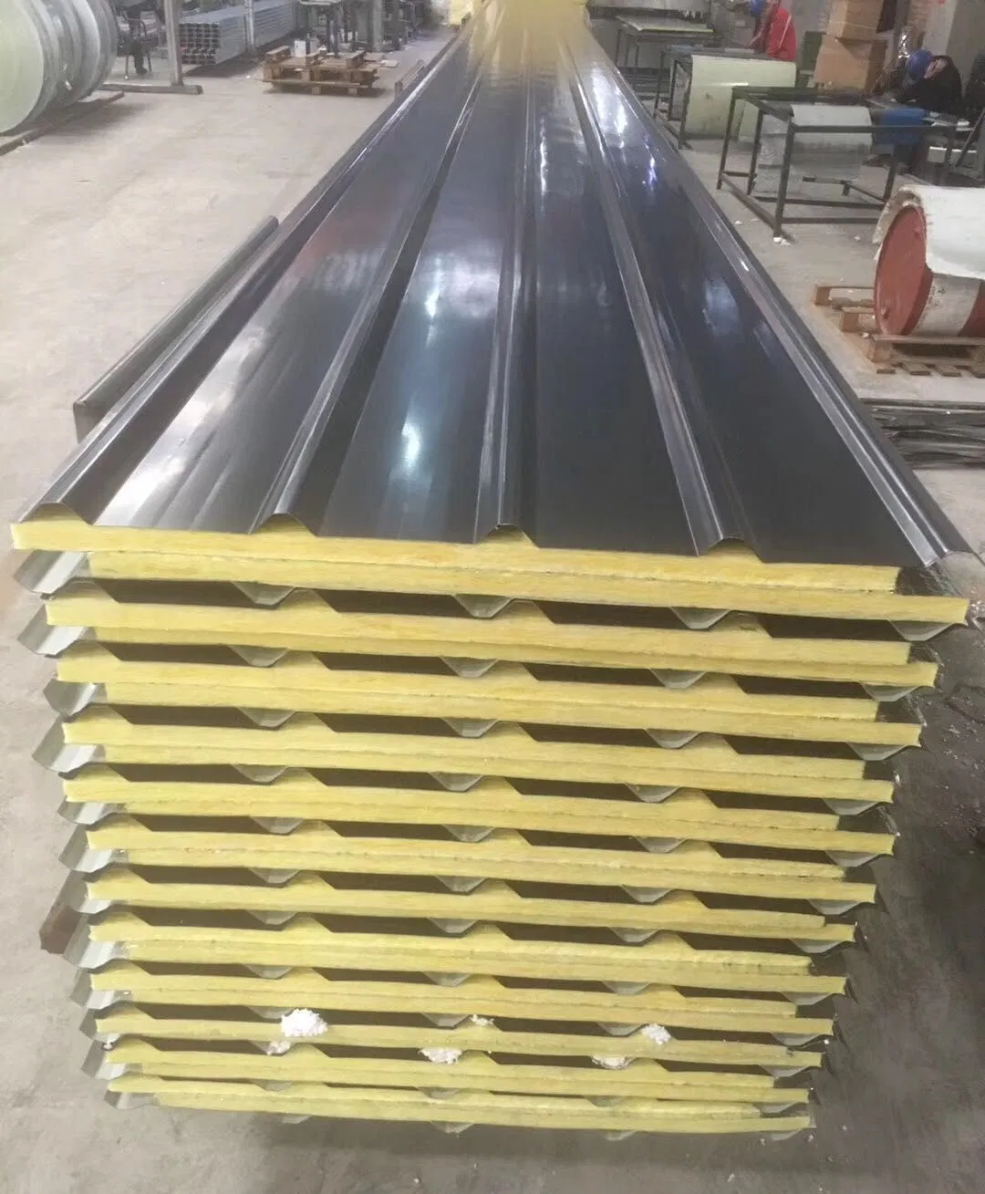 High Quality Fireproof Metal Sandwich Panels 50mm 40mm 75mm 100mm EPS Wall Rock Wool PU Roof Panels