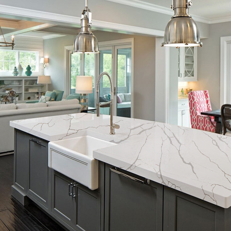 Stunning Calacatta Gold Quartz Stone Slabs for Home Design