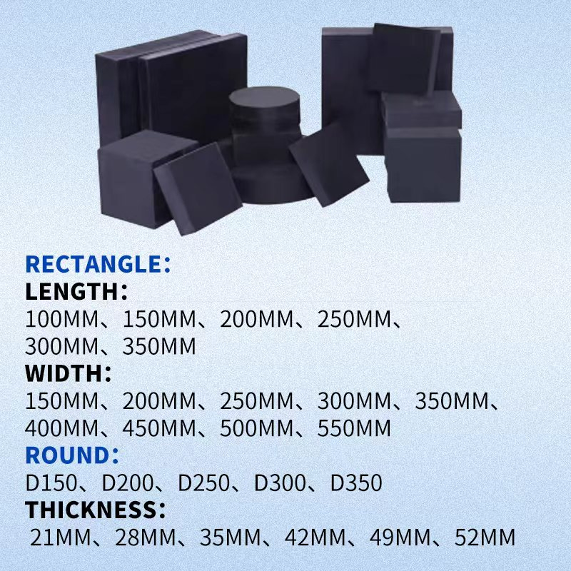 Customized Size Neoprene Elastomeric Bridge Bearing Elastomeric Block Rubber Bearing for Bridge