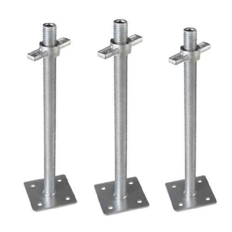 Scaffolding Accessories Adjustable Screw Q235 Steel Jack Base Plate