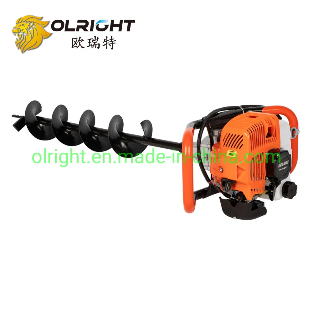 52cc Gasoline Post Hole Digger One Man Earth Auger with Ground Drill