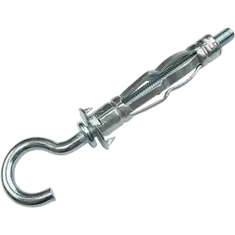 Carbon Steel Zinc Plated Expansion Bolt Plug C Type Round Hook Hollow Wall Anchor