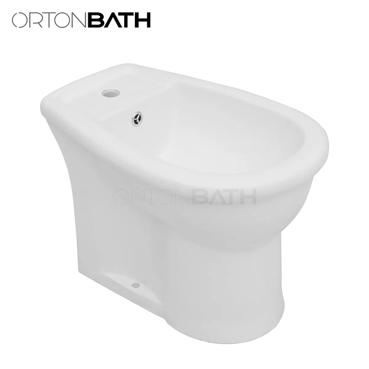 Ortonbath Floor Mounted 3 Tap Holes Toilette Bidet Hospital Elder Lady Care One Piece Ceramic Wc Toilet Bidet Special Care Bidet Oval Ceramic Toilet Bidet