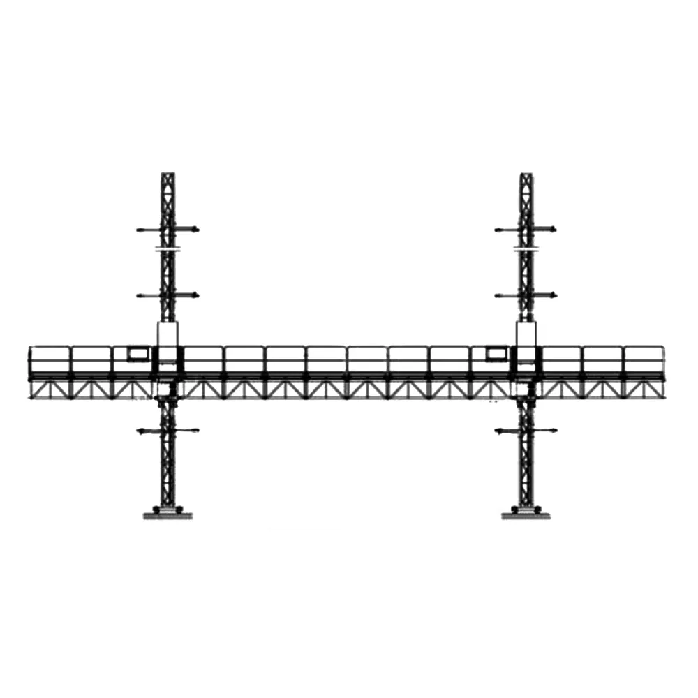 Payload 3400kg Building Facade Twin Mast Platform
