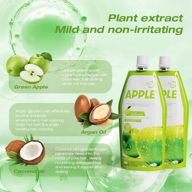 OEM No Ammonia No Stain Skin Apple Hair Color Dye Cream