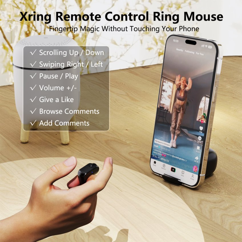 Умное кольцо с Bluetooth для отслеживания активности и сна