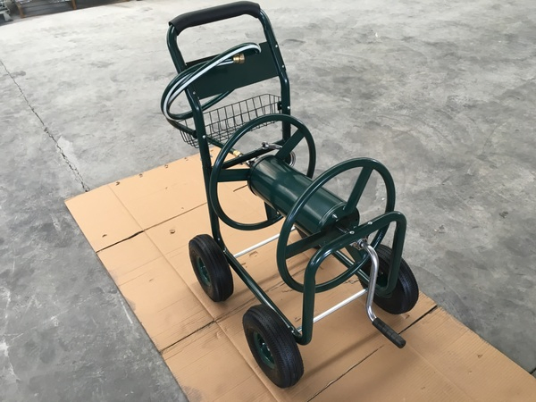 Four Wheels Garden Hose Reel Cart