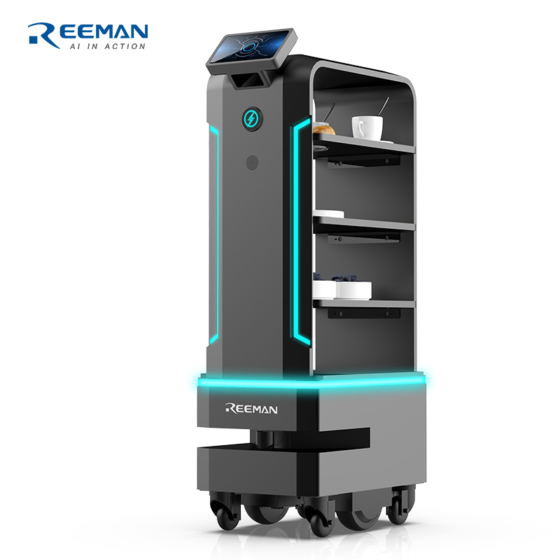 Waiter Robot Autonomous Robot Restaurant Delivery Robot Manufacturing Food Truck Mobile Food Trailer Serving Trolley