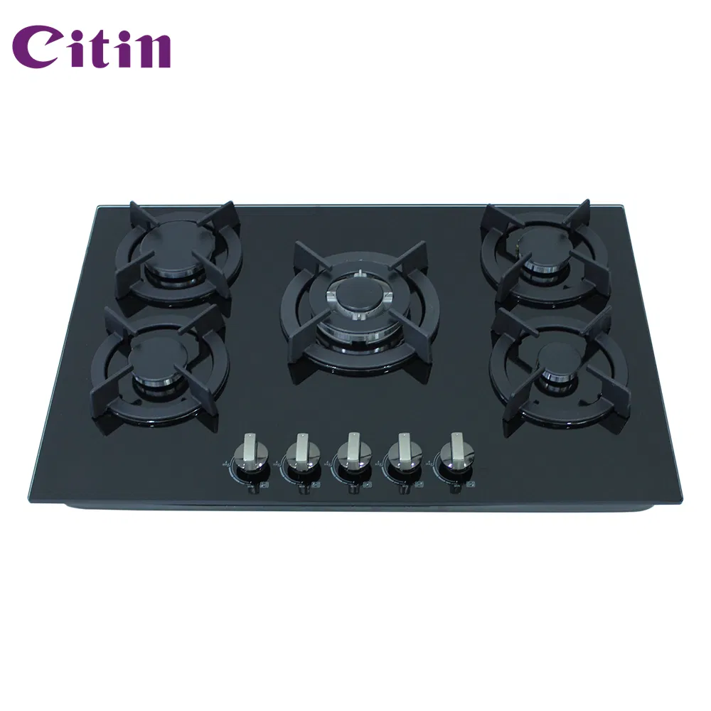 5 Burners Gas Hob with Front Control and Heavy-Duty Design Gas Stove