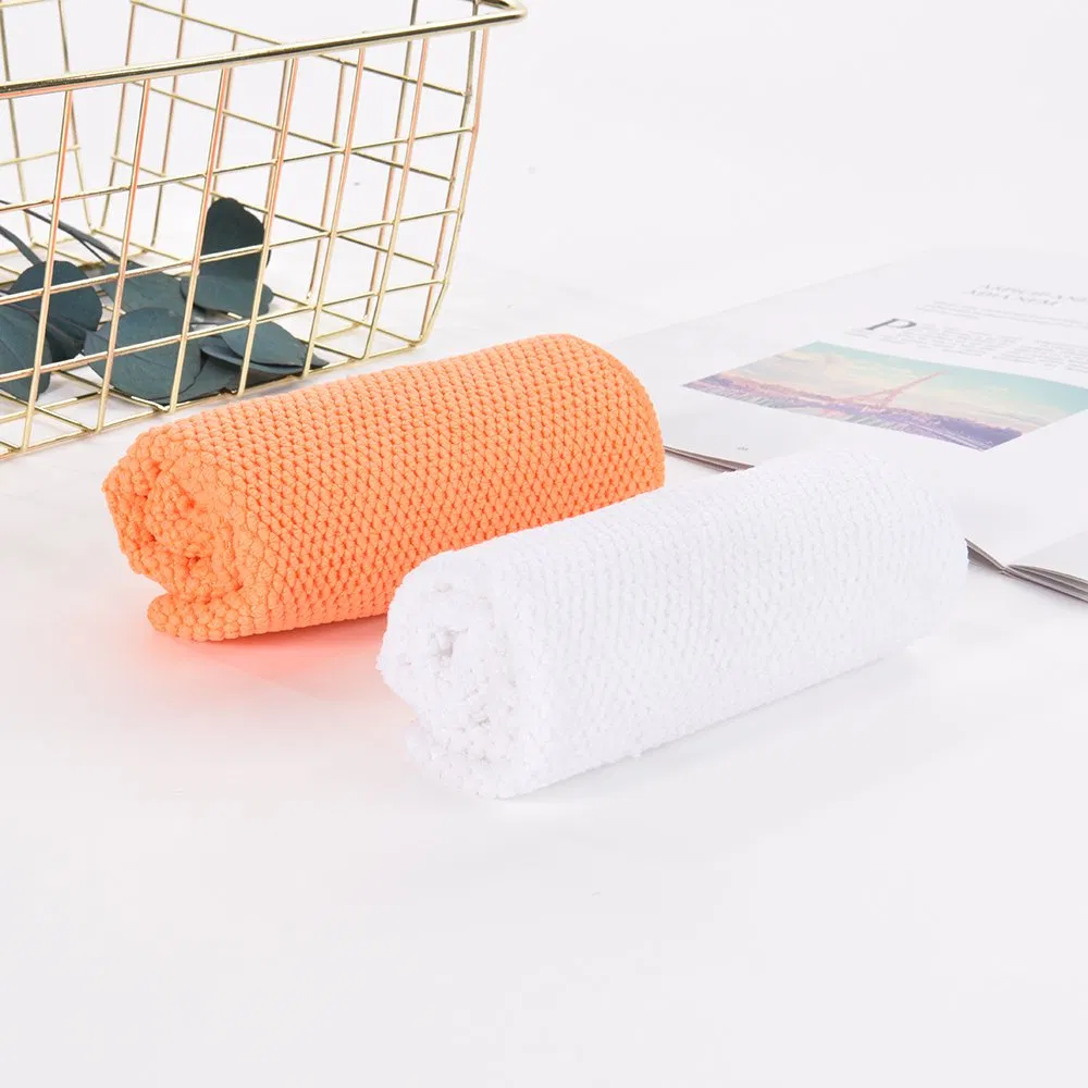 Household Pearl Jacquard Microfiber with PP Dish Scrubbing Cleaning Cloth