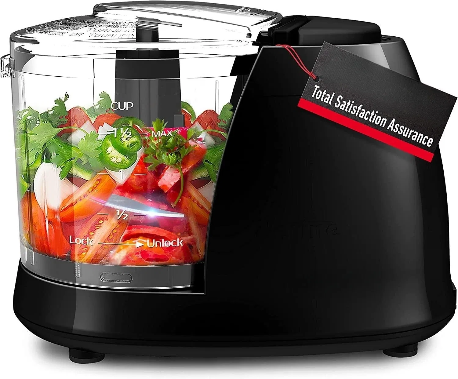 New-Style Electric Food Chopper 1.5-Cup Meat Grinder Mix Chop Mince Food Blender