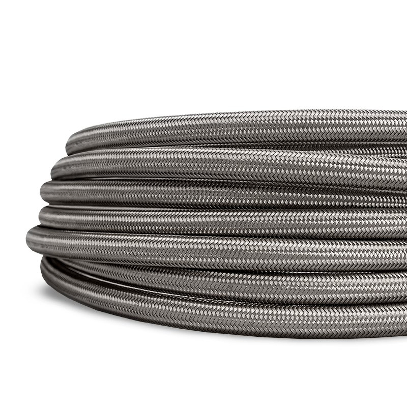 Flexible Colorful 304 Stainless Steel Braided Reinfor Sanitary SAE100 R14 PTFE Hose