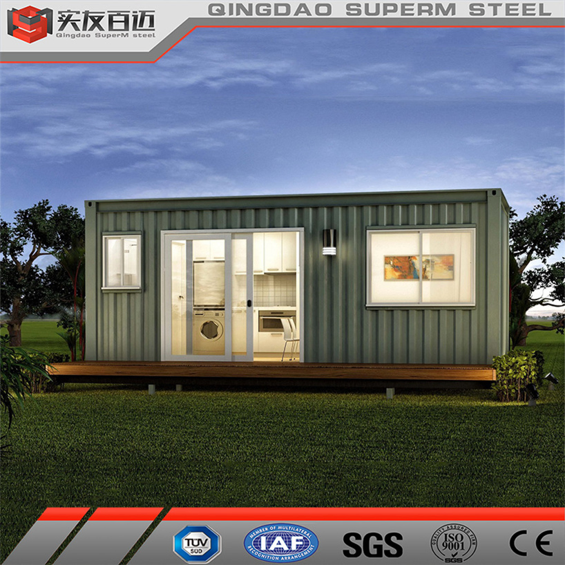 Earthquake and Hurricane Resistant Residentieal Foldable House Container Homes with Solar Panel