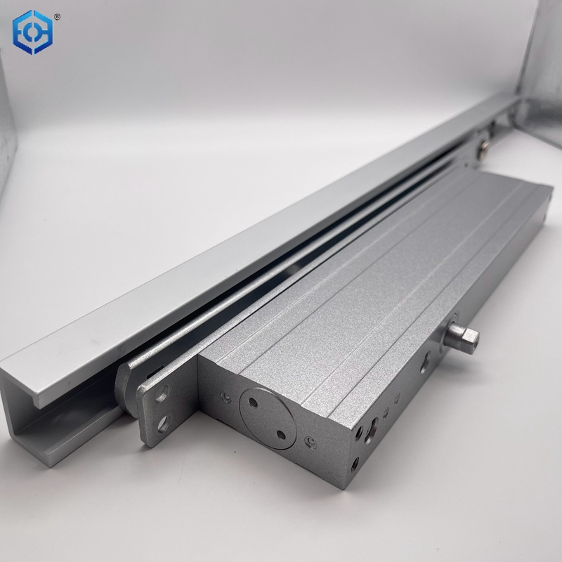 Fire Door Hydraulic Embedded Aluminum Two-Stage Speed Commercial Mounting Automatic Door Closer with Sliding Arm