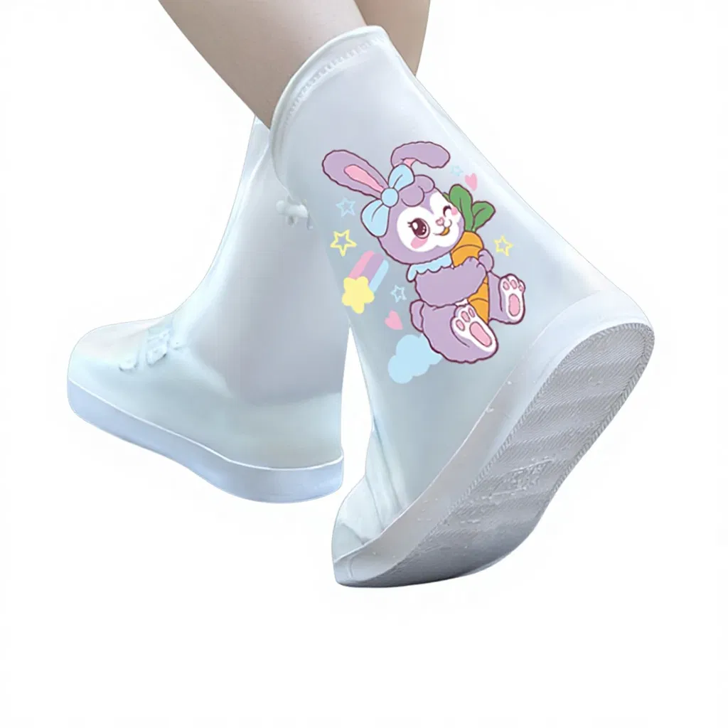 High Quality PVC Covers Waterproof Plastic Shoes Unisex All Seasons Rain Cover Shoe