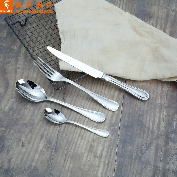 Food Grade 304 Stainless Steel Tableware Set Knife Fork Spoon