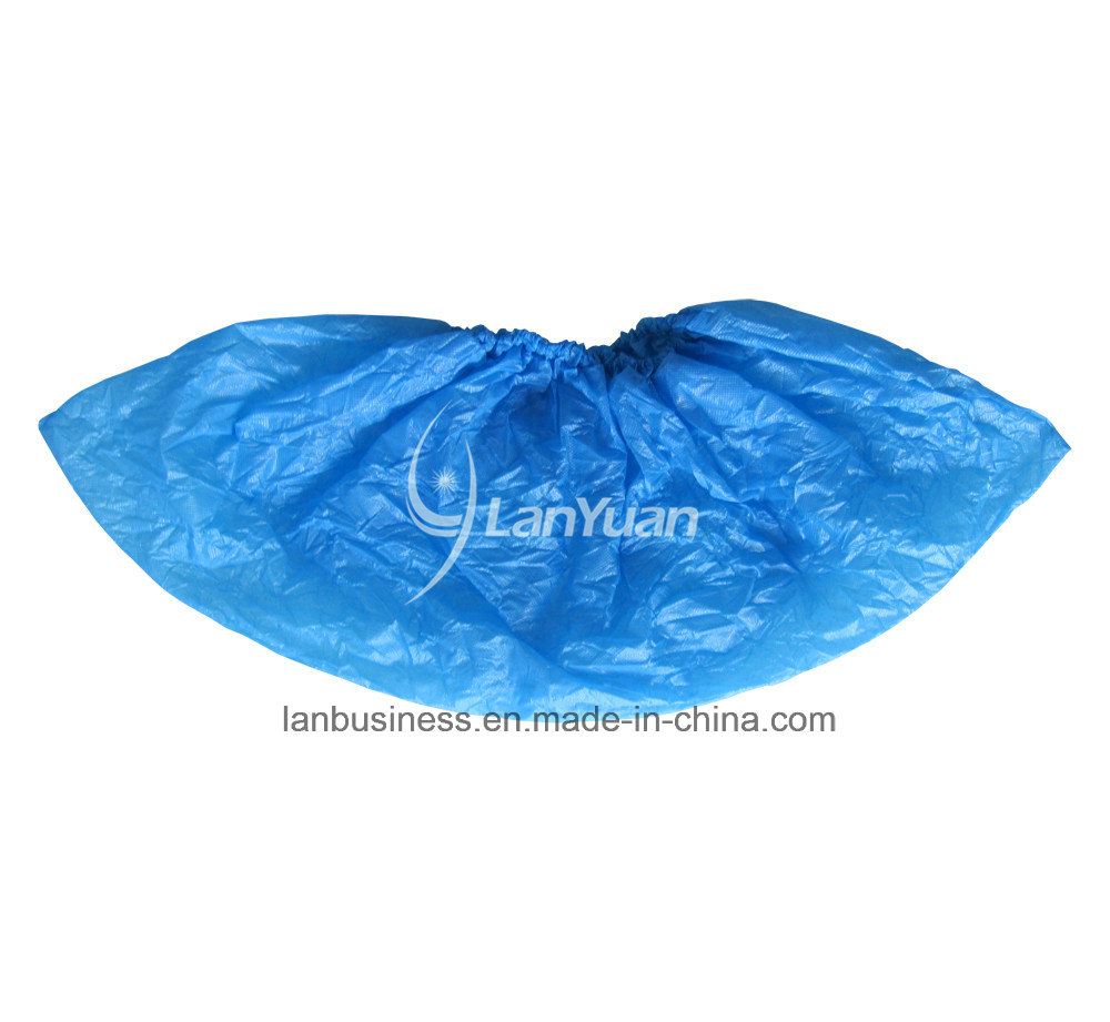 Blue Anti-Skid and Waterproof Hand-Made CPE Shoe Cover