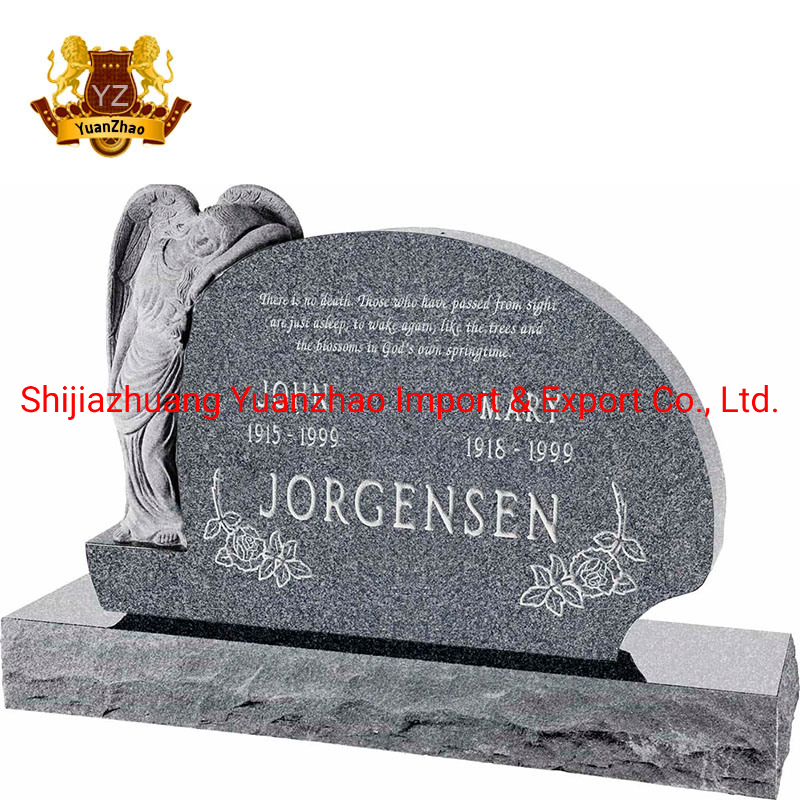 Granite Memorial Restingangel Gravestone Headstone Graveyard Decoration