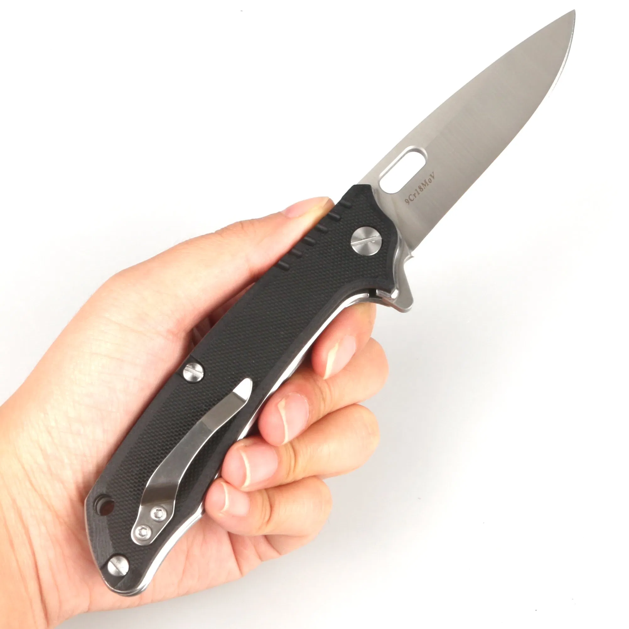 Liner Lock Folding Pocket Knife 420/440c/9cr18MOV/D2/S35vn Steel Blade and G10 Handle (SE-FK026)