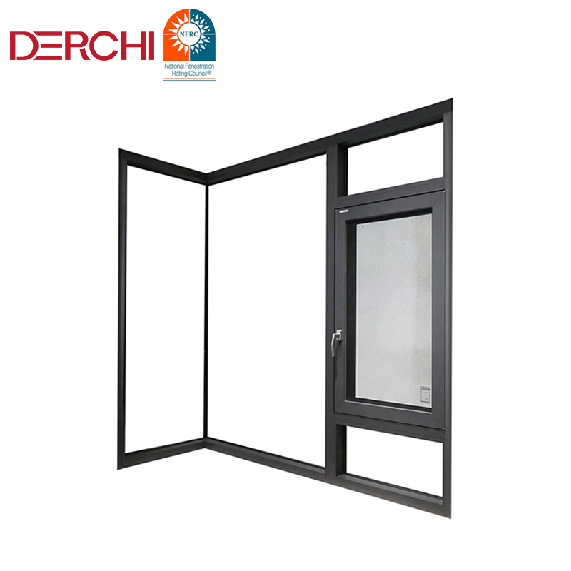 High-End Thermal Break Aluminium Frame Doors and Windows Guangdong Bedroom Window Screen Integrated Glass Windows