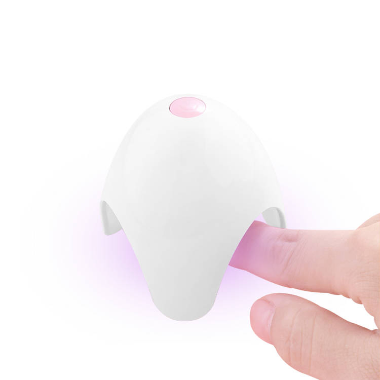 10W Mini Portable Flash Cure Nail Lamp Dryer with 60s/120s Timer Setting