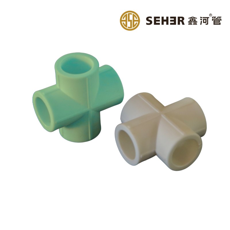 Factory Price Plumbing Material Plastic PPR Fittings Cross Union Elbow Tee PPR Pipe Fitting for Water Supply