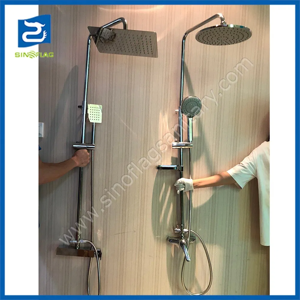 China Manufacturer Square Design Brass Shower Bath Mixer Set