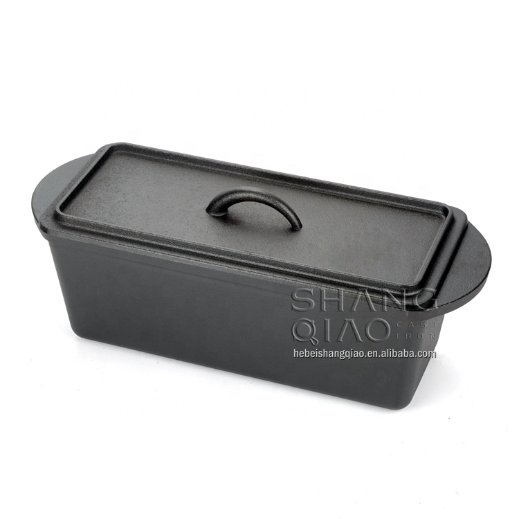 Чугунная форма для хлеба с крышкой, 35 см