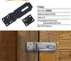 Black Clasp Hasp Security Fixed Iron Hasps and Staples