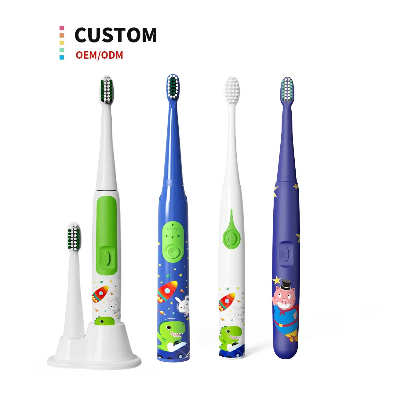 Soft Silicone Automatic Children Electric Toothbrush for Kids Baby Sonic Toothbrush