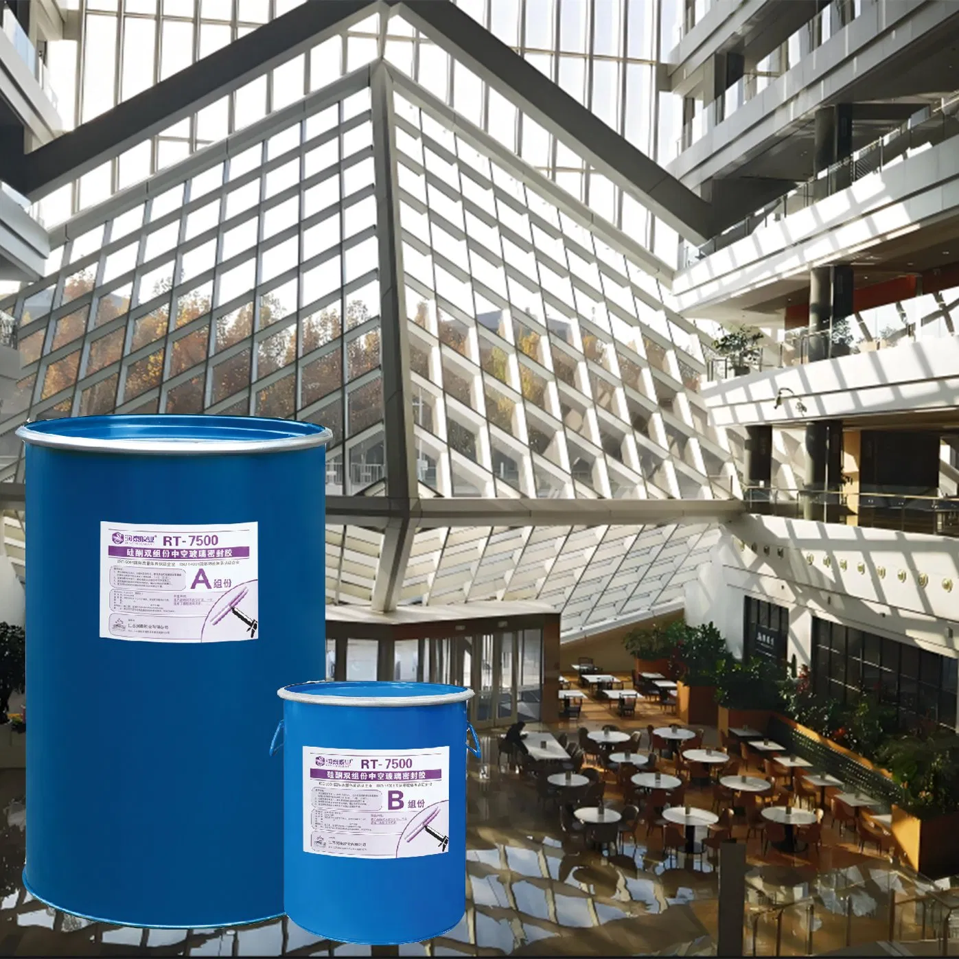 Runtai China Advanced Two Component Silicone Sealant Adhesive for Insulating Glass