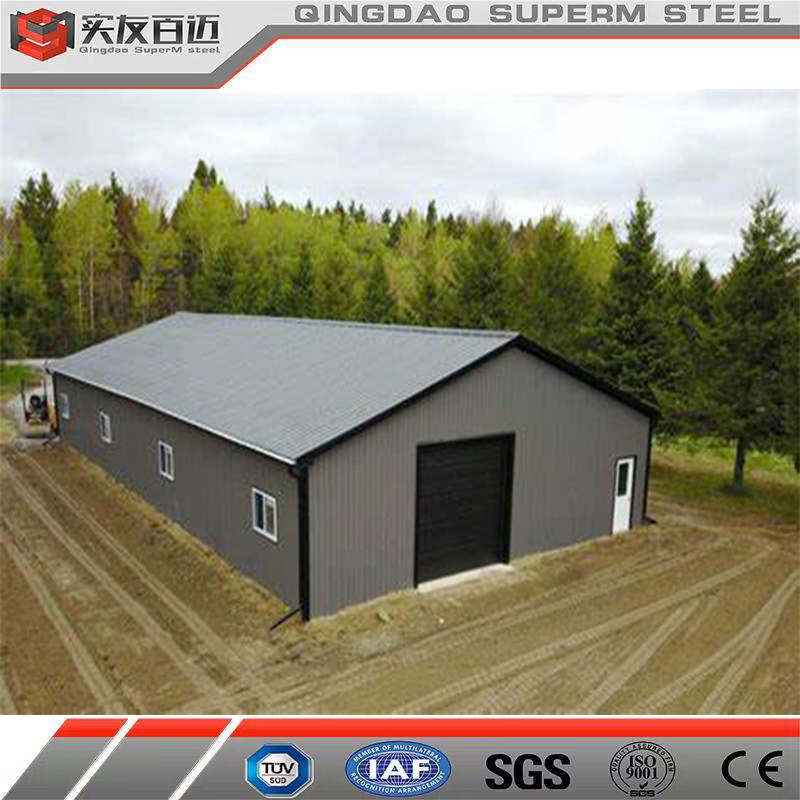 Metal Structural Prefabricated Garage Shed Steel Structure Warehouse