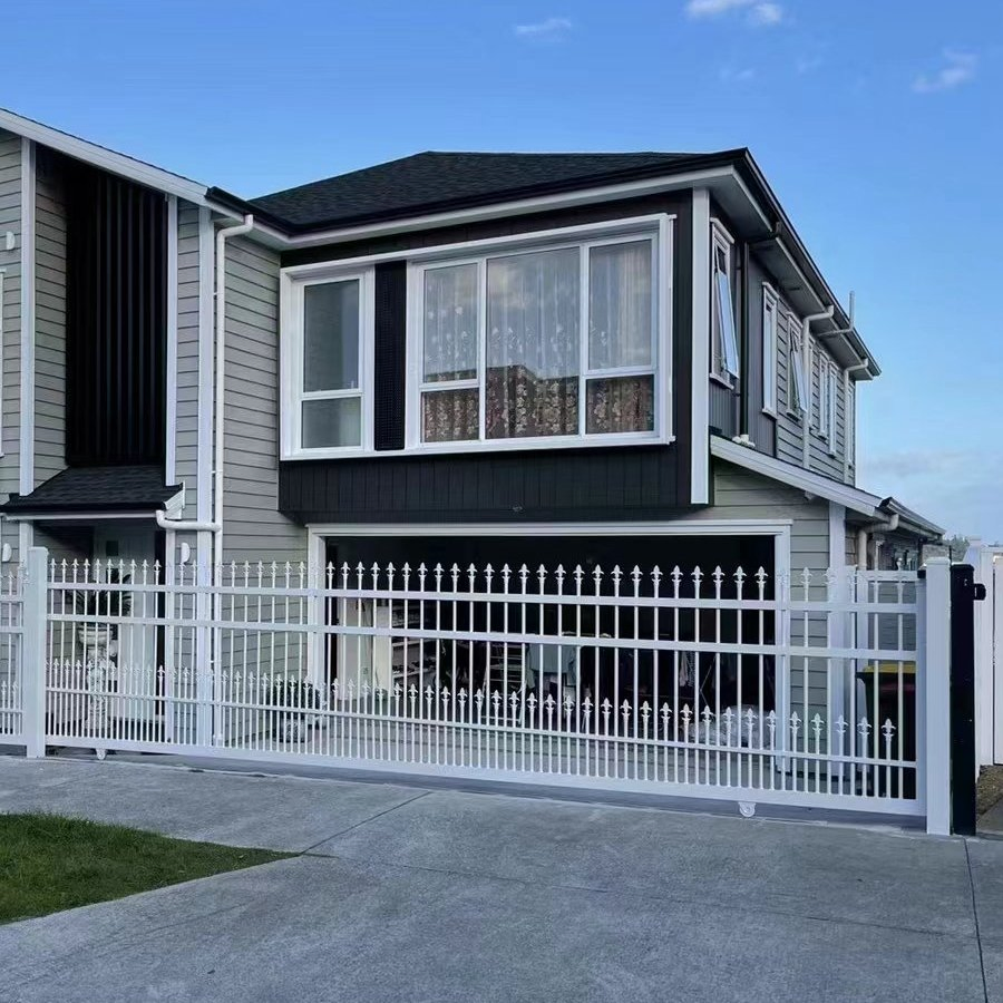 Factory Automatic Sliding Gate Design Metal Entrance Garden Gate Steel Driveway Gate