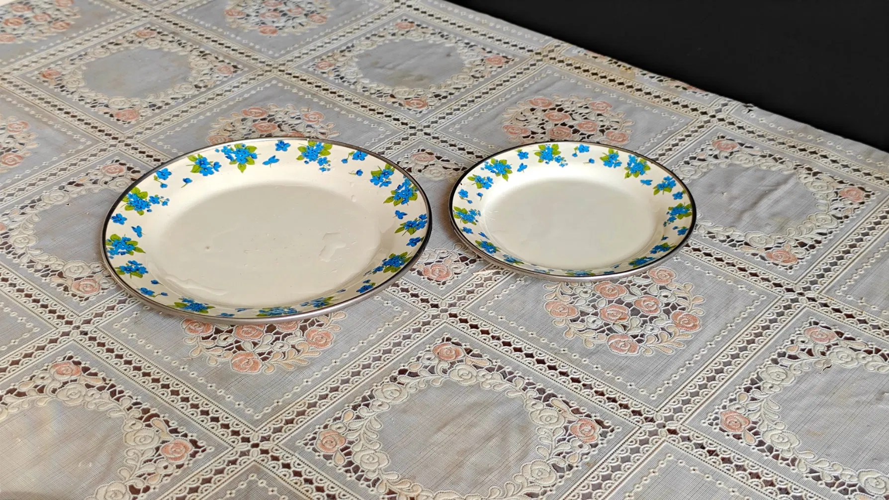 Enamel Plate/ Rice Plate/Dish Plate/Plate with SS Rim