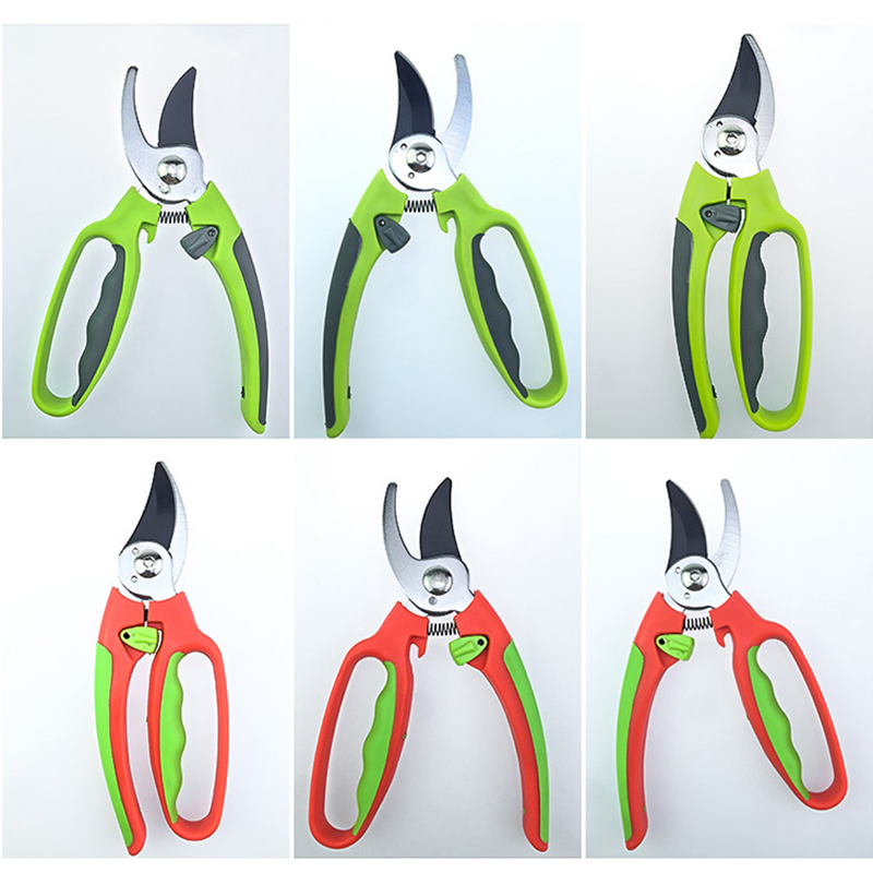 Carbon Steel High Quality Secateurs Garden Curved Scissors Pruning Shears for Tree Trimming