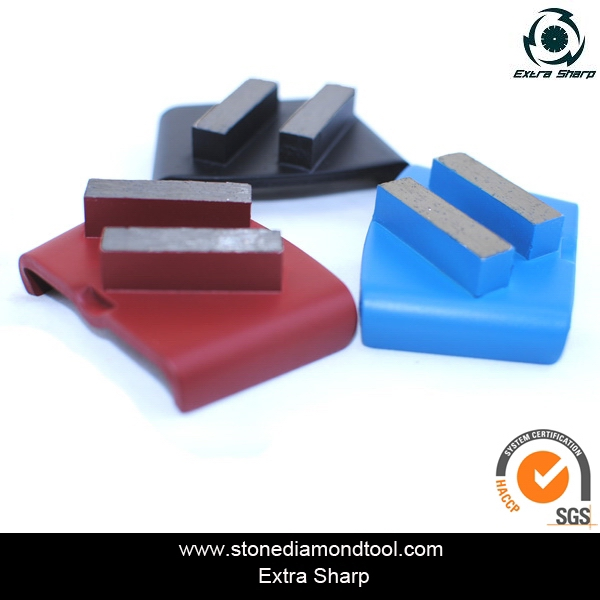 Double Segments Concrete Grinding Metal Bond Shoe