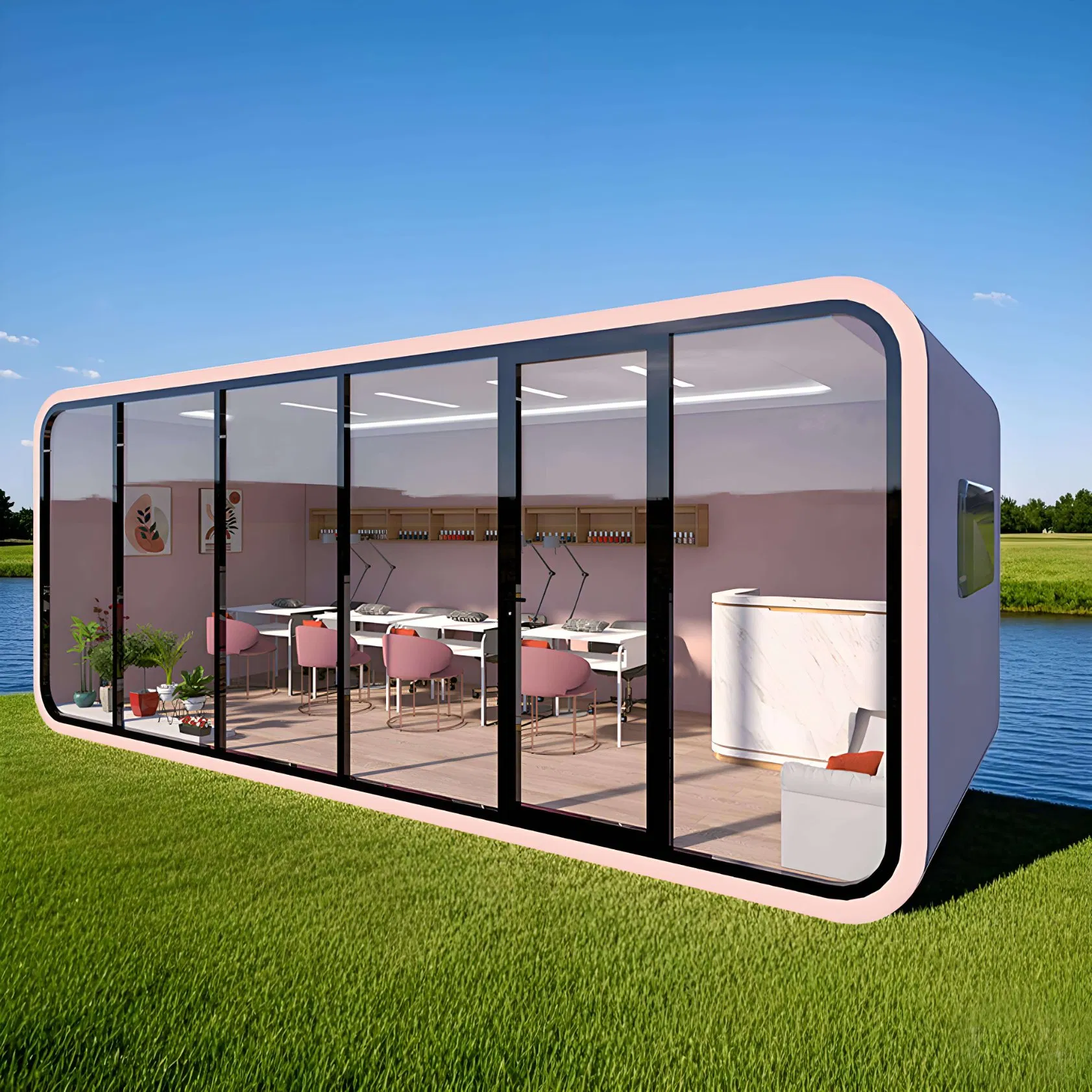 Custom Modern Popular Prefab House Luxury Steel Structure Container Hotel Mobile Apple Cabin