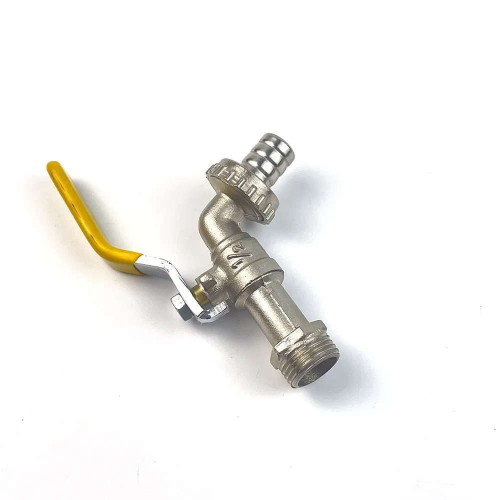 Zinc Bibcock Garden Hose Tap Thread Iron Ball Bibcock with Nozzle
