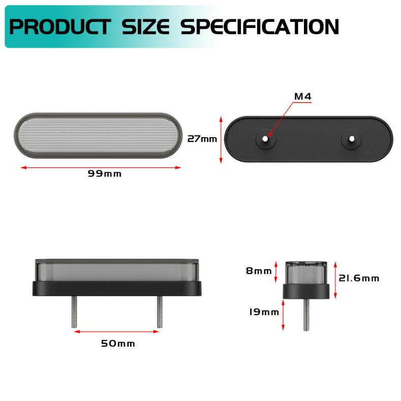 Светодиодные поворотники для прицепа, 34 шт, 10-30В, водонепроницаемые