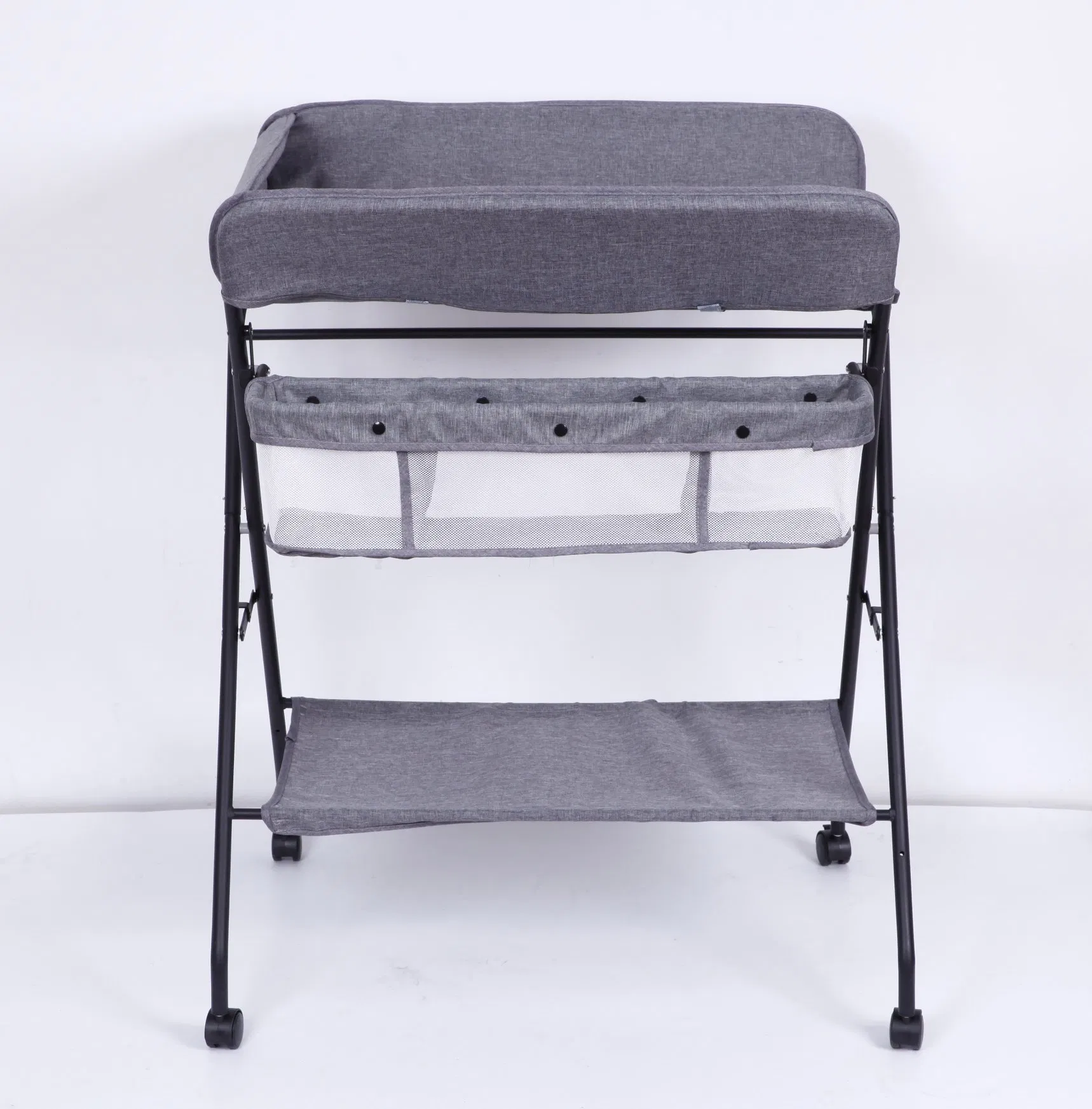 Classic Diaper Station with Spacious Storage Basket