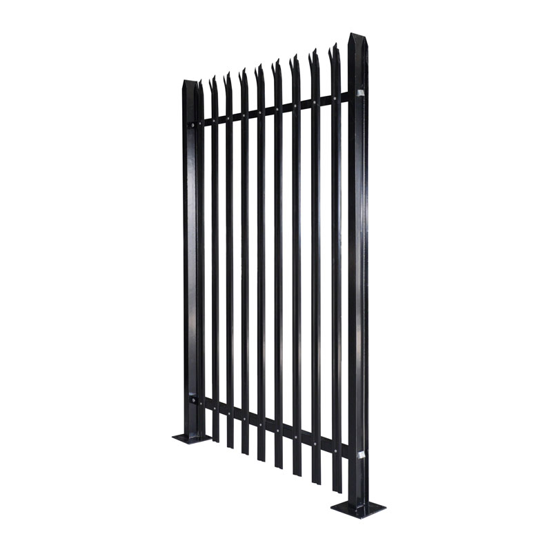 Powder Coated 2.4m High 'w' Section Palisade Security Fencing