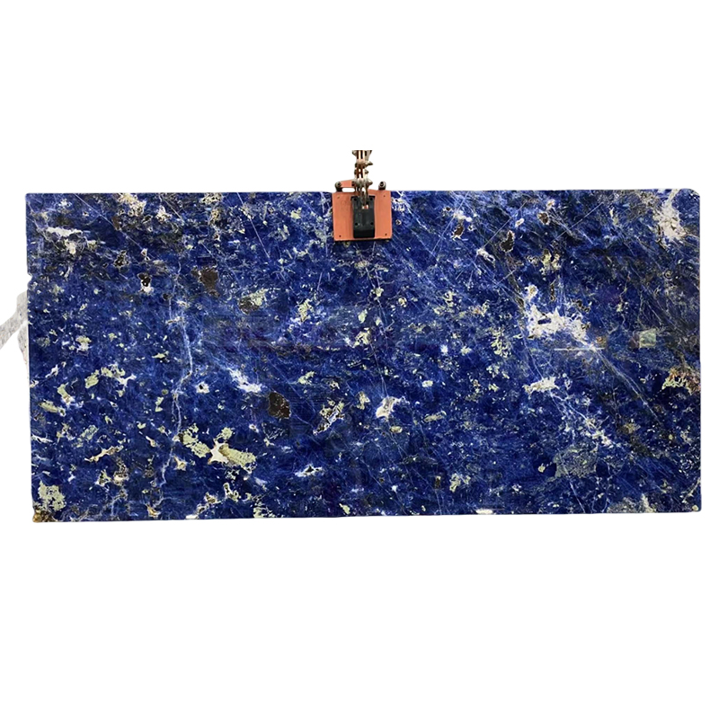 Polished Blue Sodalite Marble Slabs - Premium Blue Stone for Countertops & Wall Cladding