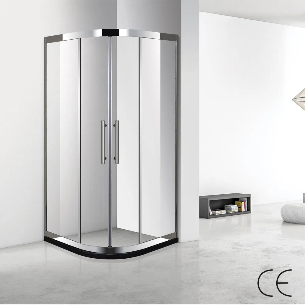 Glass One Fixed and One Sliding Shower Door